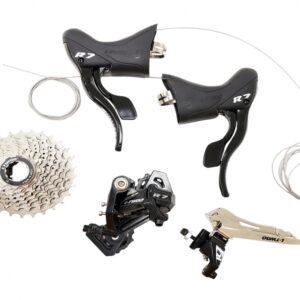 Transmision ltwoo r7 ruta 2 x 10 (SHIFTER, PIÑON, CAMBIO Y DESCARRILADOR)