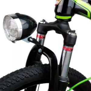Luz delantera leds a pilas incluidas cromada retro