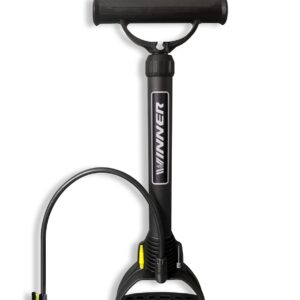 inflador de pie winner pico auto + adaptador presta