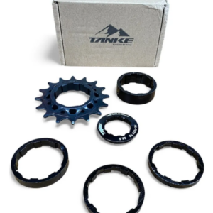 Kit Single Speed Tanke Aluminio 7075 T6 P/maza Cassette 16t Negro