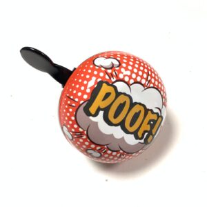 Timbre metal grande Poof pintado