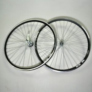 Ruedas 28 doble pared mazas de acero a bolillas trasera contra pedal