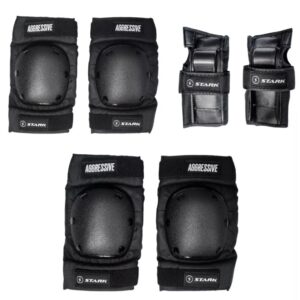 Kit Protecciones Profesional Roller Skate Stark Aggressive
