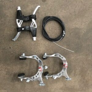 Frenos sport aluminio completos (herraduras, manijas, cables, manijas de freno)