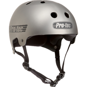 Casco protec old school certified matte metalic (s -m-l)