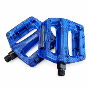 Pedales 9/16 Transparente azul